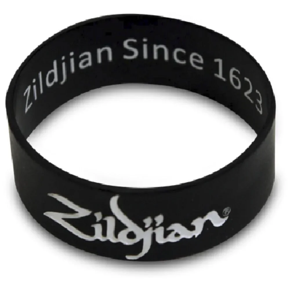 Zildjian Black Silicone Drum Wristband Bracelet For Drummers And Musicians NEW